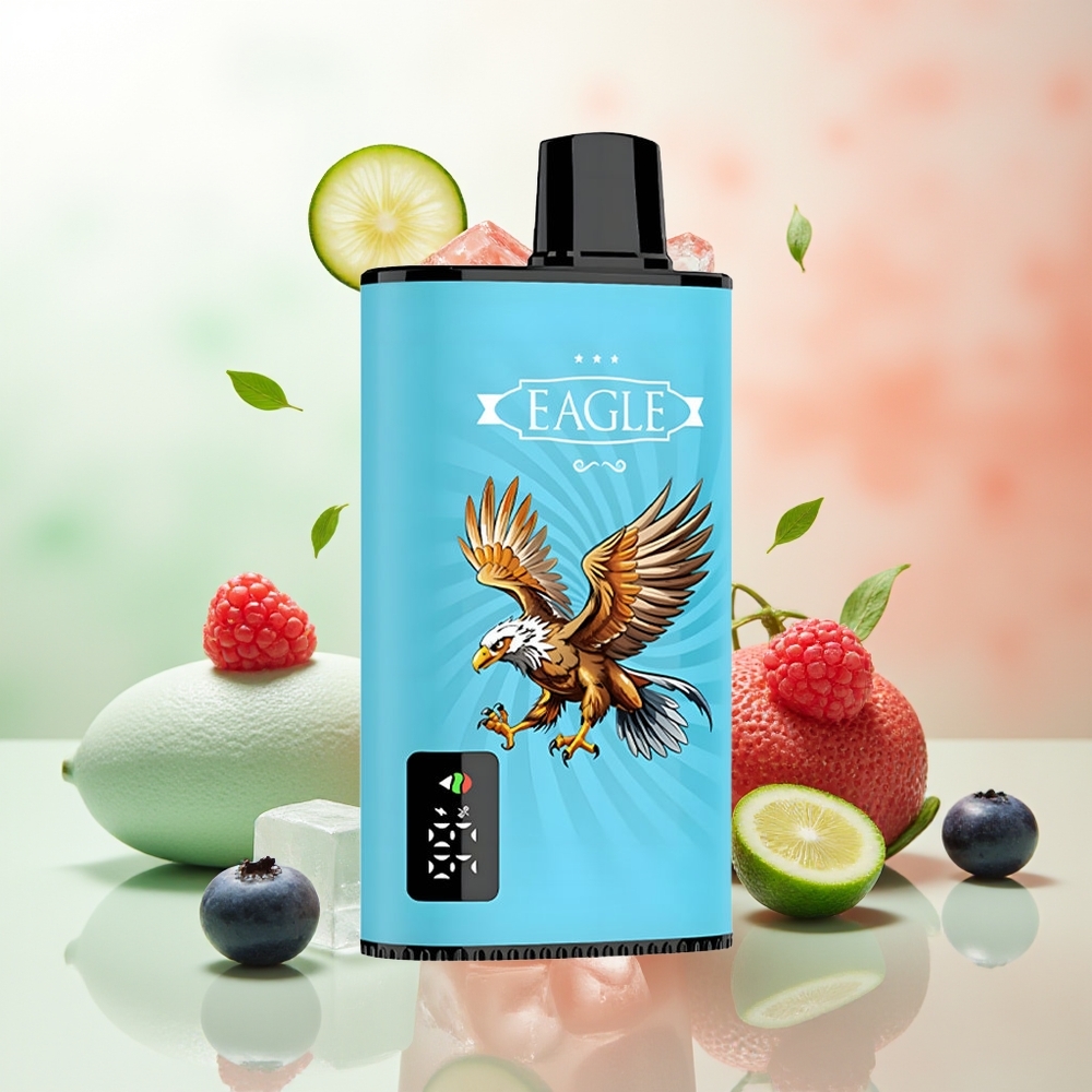 JNR EAGLE Smart 23000 Puffs Blaubeere-Sauer-Himbeere Digital Mesh Airflow Typ-C 25ml 2%