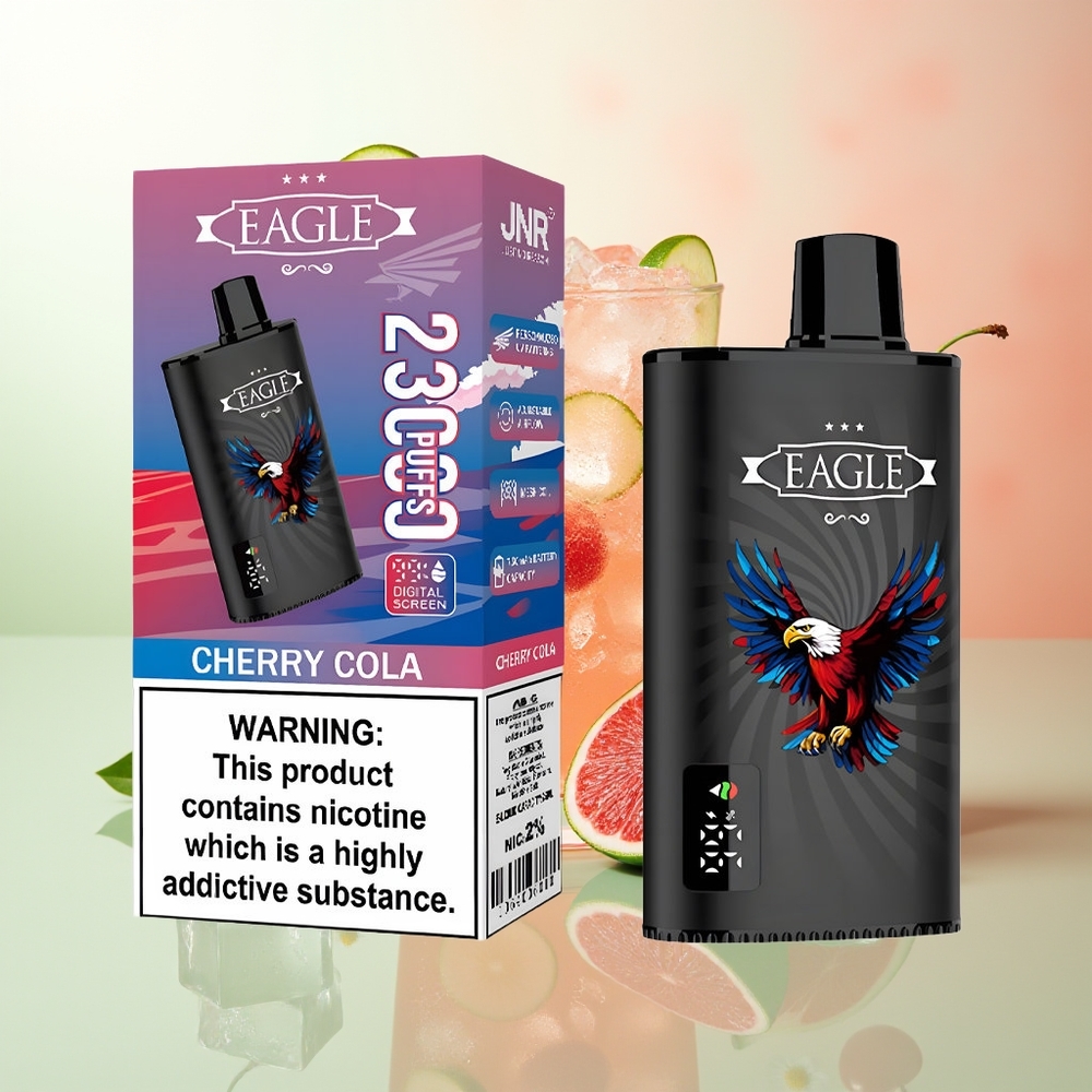 JNR EAGLE Smart 23000 Puffs Kirsch Cola Digital Mesh Airflow 25ml 2%