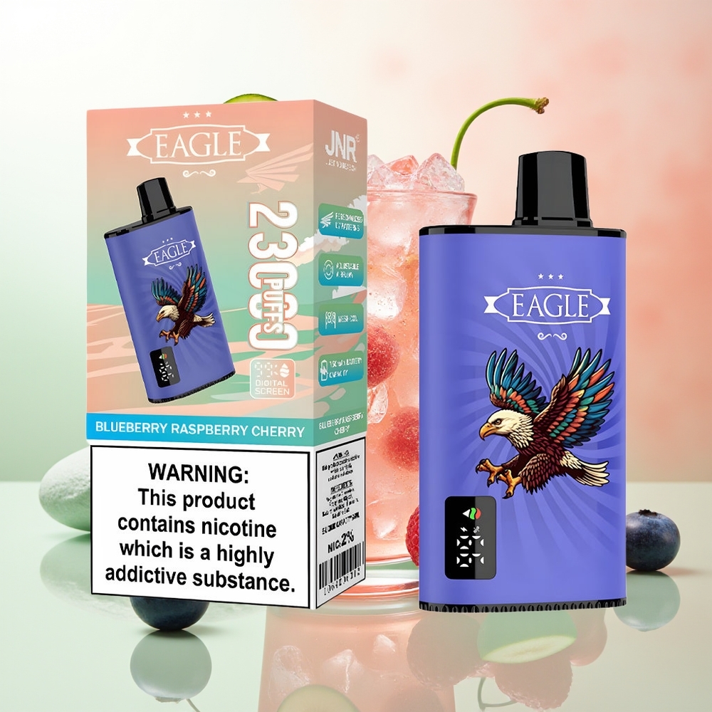 JNR EAGLE Smart 23000 Züge Blaubeere Himbeere Kirsche Digital Mesh 1.0ohm Typ-C 750mAh 25ml