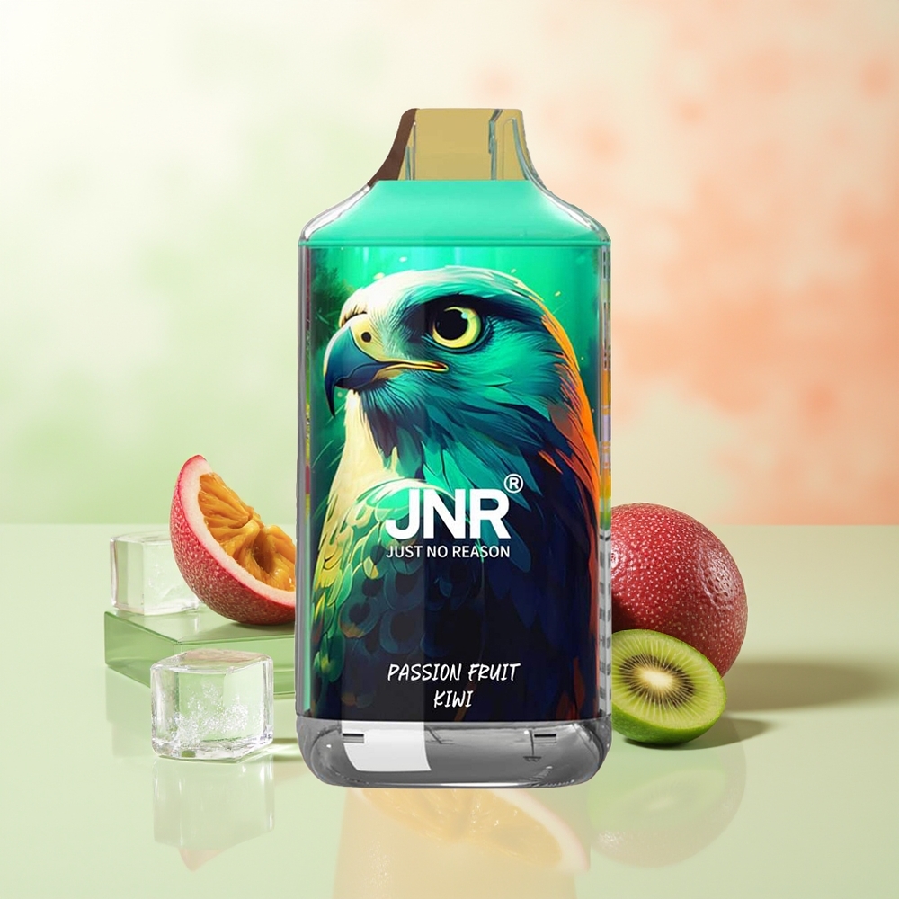 JNR Falcon 16000 Züge Passionsfrucht Kiwi 850mAh 22ml Dual Mesh Coil Typ C & LED Anzeige 0% 2%