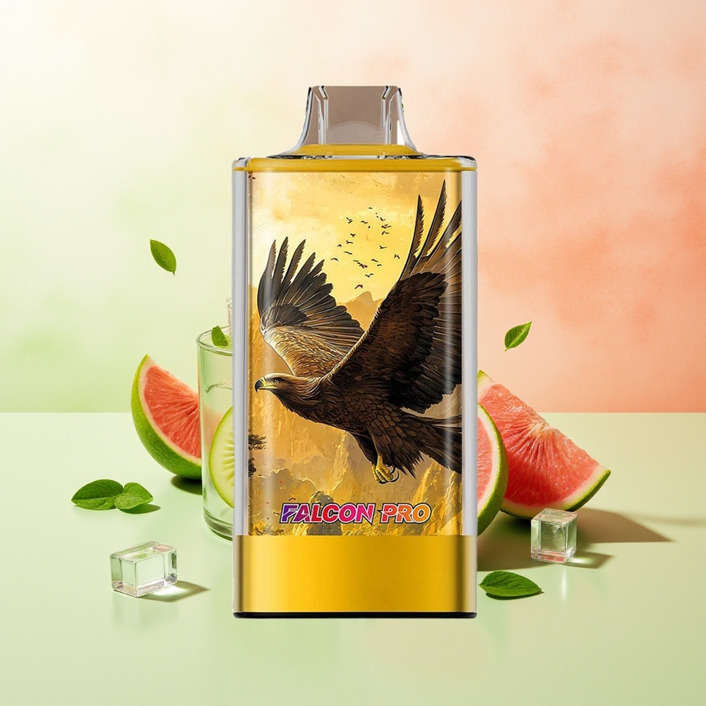 JNR Falcon Pro 28000 Einweg-Vape Kiwi Passionsfrucht Guave 30ml 950mAh Typ-C Dual Mesh MTL