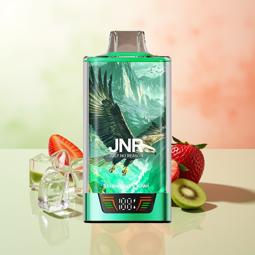 JNR Falcon Pro 28000 MTL Doppelgitter Draht 30ml Erdbeer-Kiwi USB-C Smartanzeige