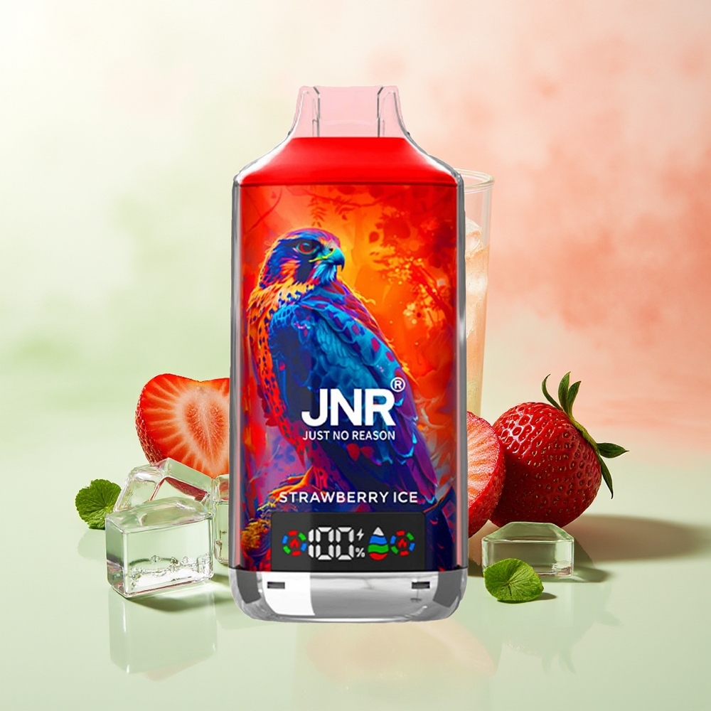 JNR Falcon X 18000 Züge Erdbeer-Eis Digital Dual Mesh Typ-C