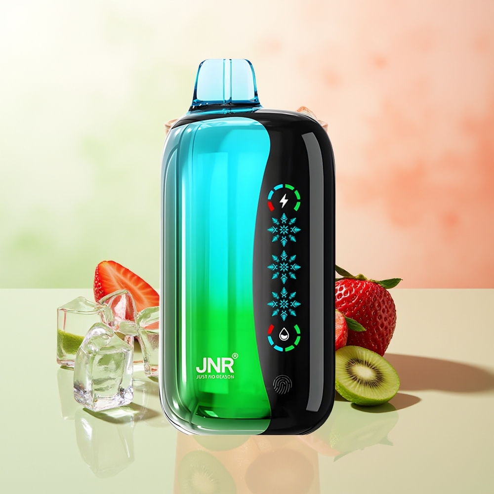 JNR Flex Ice 21000 Züge Erdbeer-Kiwi Eistemperatur Anpassbar 26ml Dual-Mesh Berührungsbildschirm