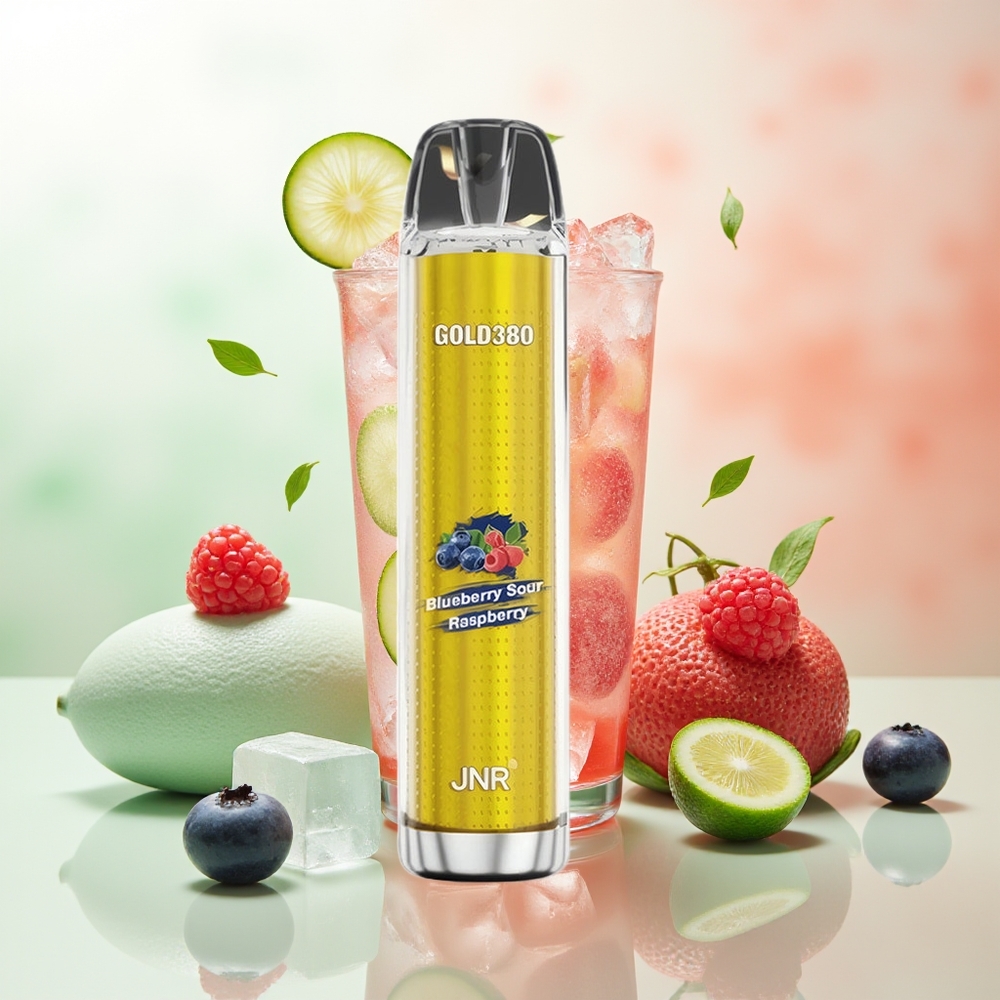 JNR Glod380 6000 Züge Blaubeere-Saure Himbeere 1500mAh 13ml Mesh