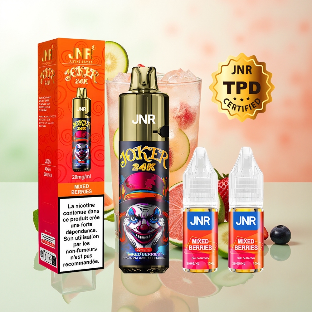 JNR Joker 24000 Züge Beerenmix Wiederbefüllbar 10ml 800mAh Typ-C