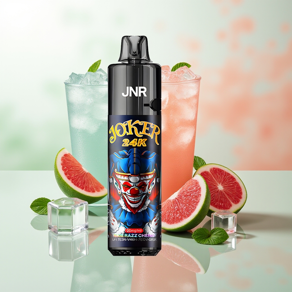 JNR Joker 24000 Züge Blaue Himbeere-Kirsche Wiederbefüllbar 10ml 800mAh Typ-C