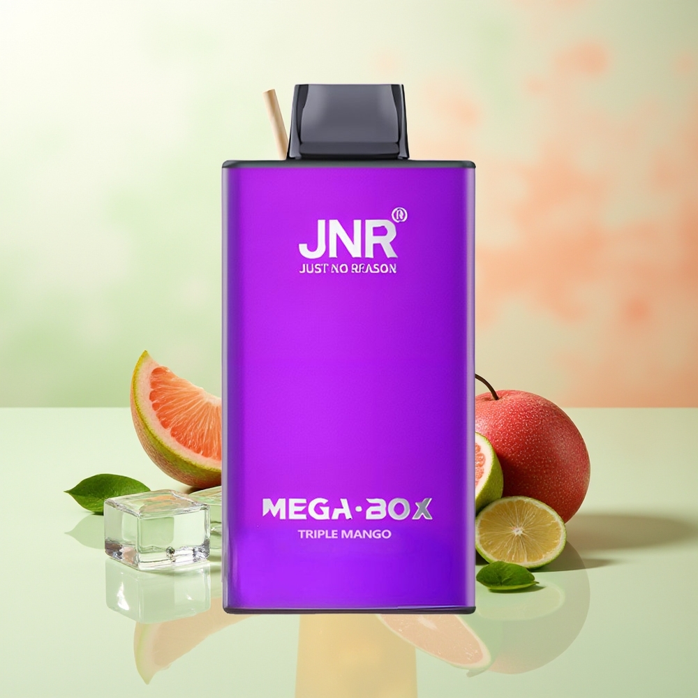 JNR Mega Box 25000 Züge Dreifach Mango Typ-C Schnellladung Dual Mesh Coil 30ml
