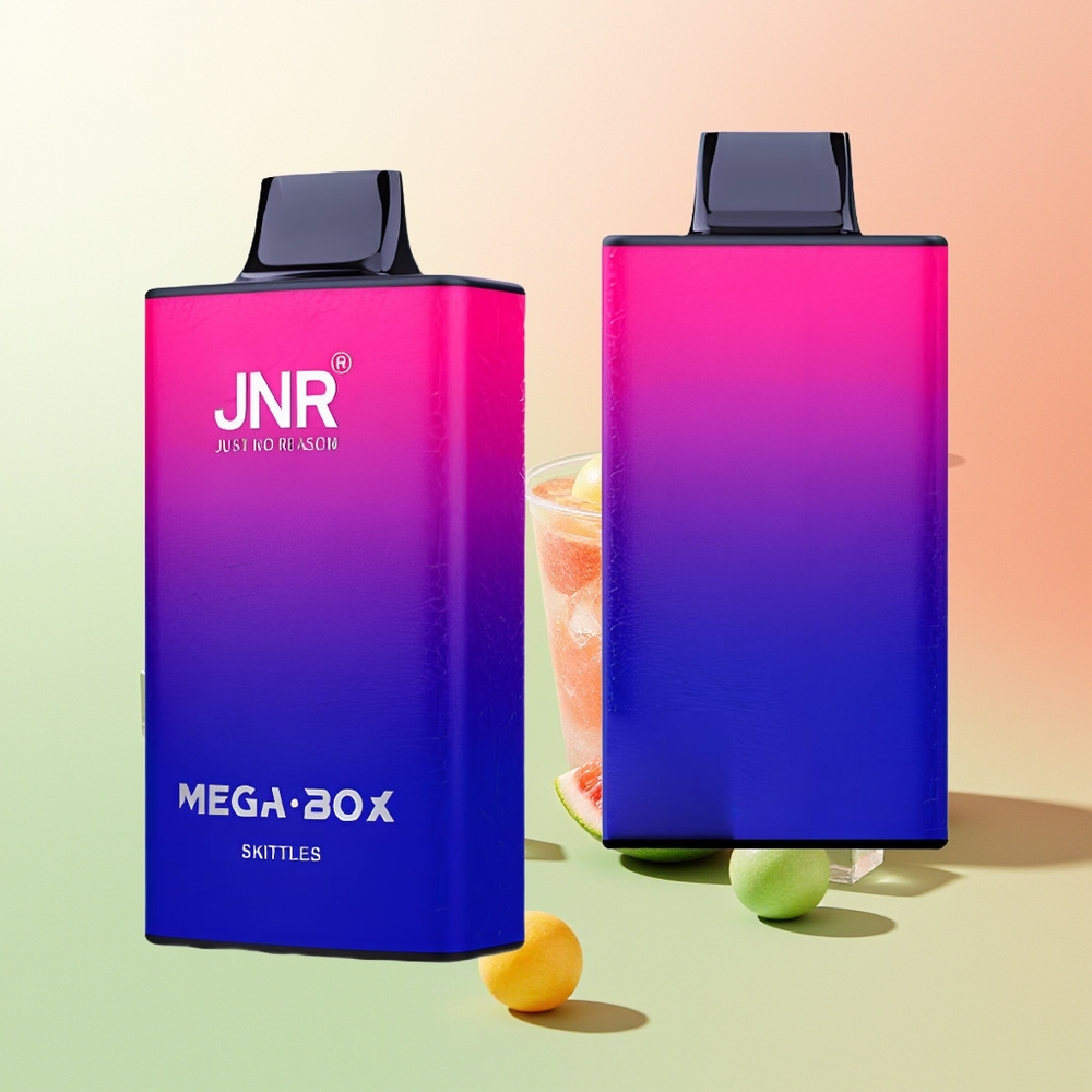 JNR Mega Box 25000 Züge Einweg Vape Skittles Dual Mesh & Dual Core Typ-C Schnellladung