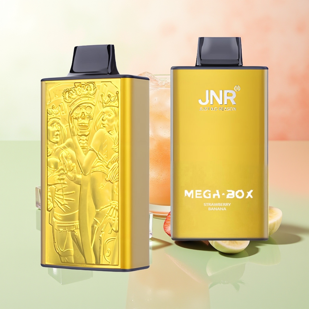 JNR Mega Box 25000 Züge Erdbeer Banane Doppel Mesh Typ-C Schnellladung 30ml 850mAh