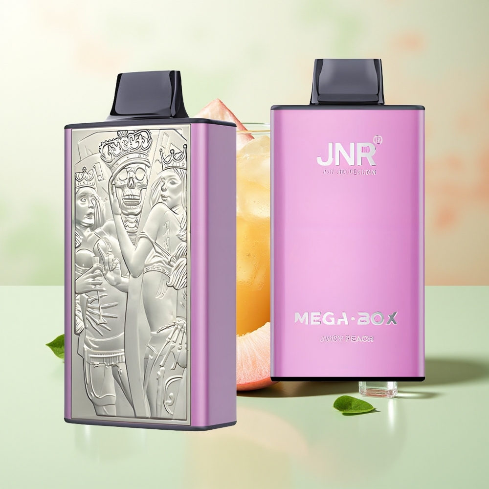 JNR Mega Box 25000 Züge Saftiger Pfirsich Dual Mesh Coil Typ-C Schnellladung