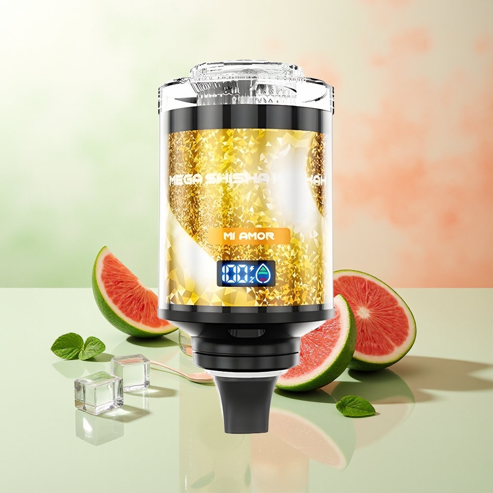 JNR Mega Shisha Hookah 100K Mi Amor Desktop Kompatibel Interaktiver Smart Bildschirm Einstellbarer Luftstrom Typ-C Schnellladung