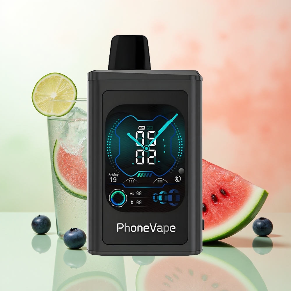 JNR PhoneVape 30000 Züge Blaubeere Wassermelone Turbo Modus App Gest