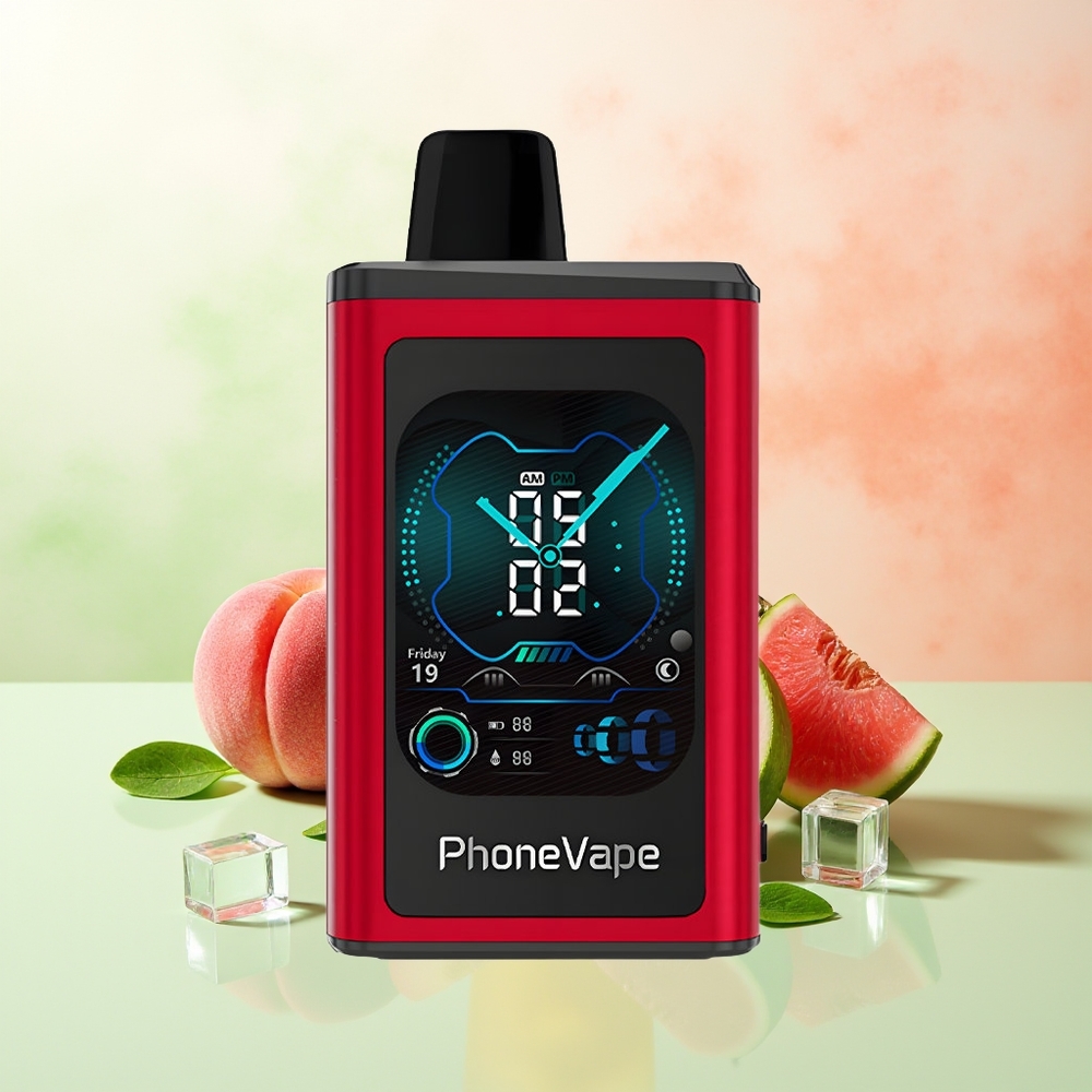 JNR PhoneVape 30000 Züge Pfirsich Mango Wassermelone Turbo Typ-C App Steuerung Vollbildschirm