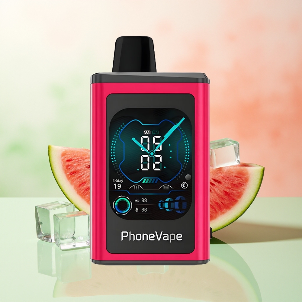 JNR PhoneVape 30000 Züge Wassermelone Eis Typ-C Wiederaufladbar Turbo App Steuerung Vollbildschirm
