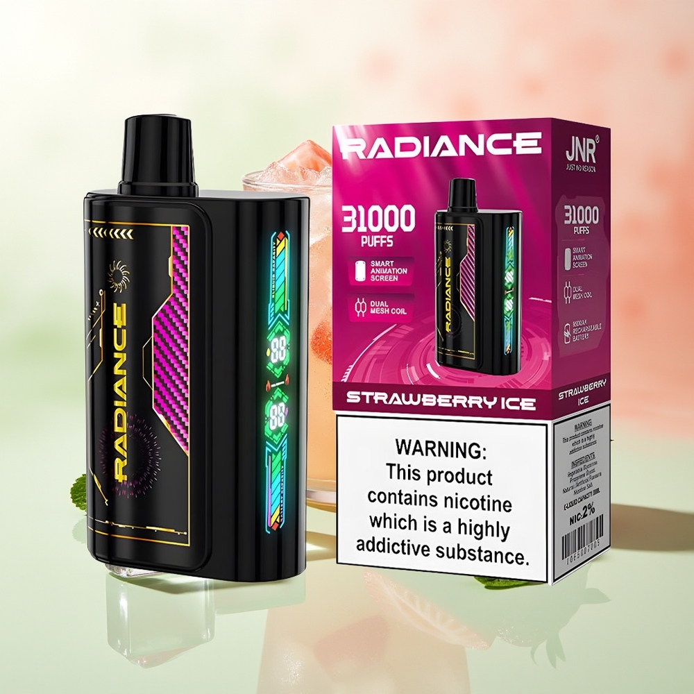 JNR Radiance 31000 Züge Erdbeer-Eis Doppel-Mesh Typ-C 950mAh 28ml 2%