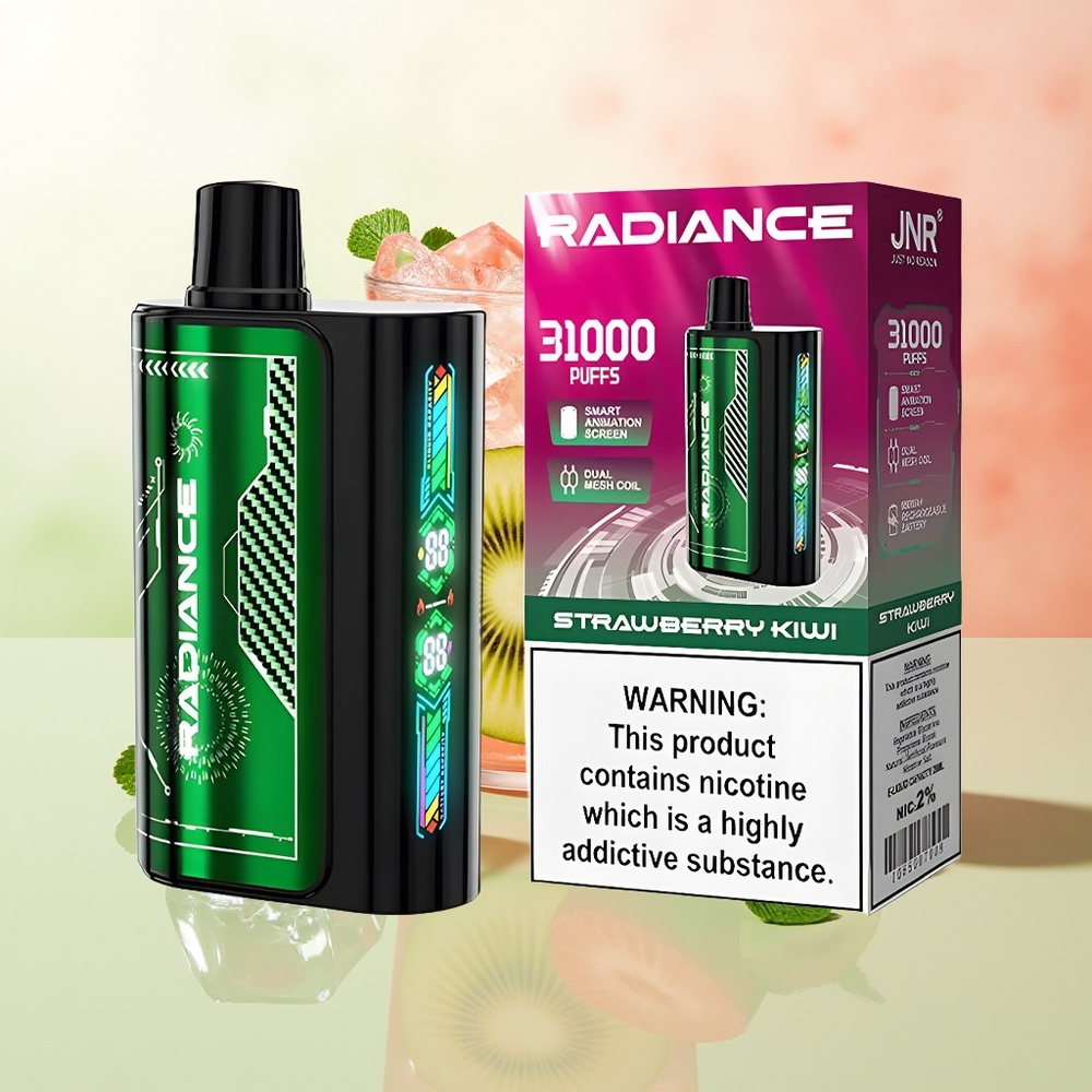 JNR Radiance 31000 Züge Erdbeer-Kiwi Doppelgitter-28ml-Typ-C