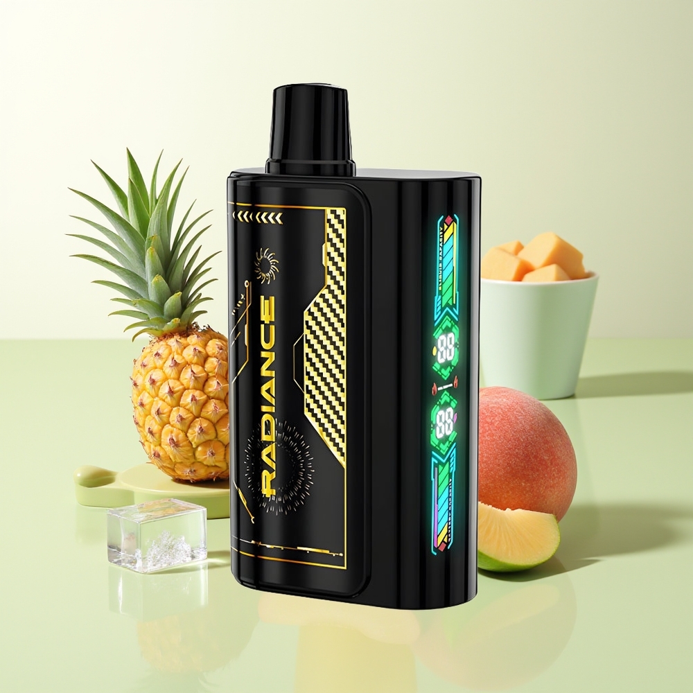 JNR Radiance 31000 Züge Pfirsich Mango Ananas Dual Mesh Coil Typ-C