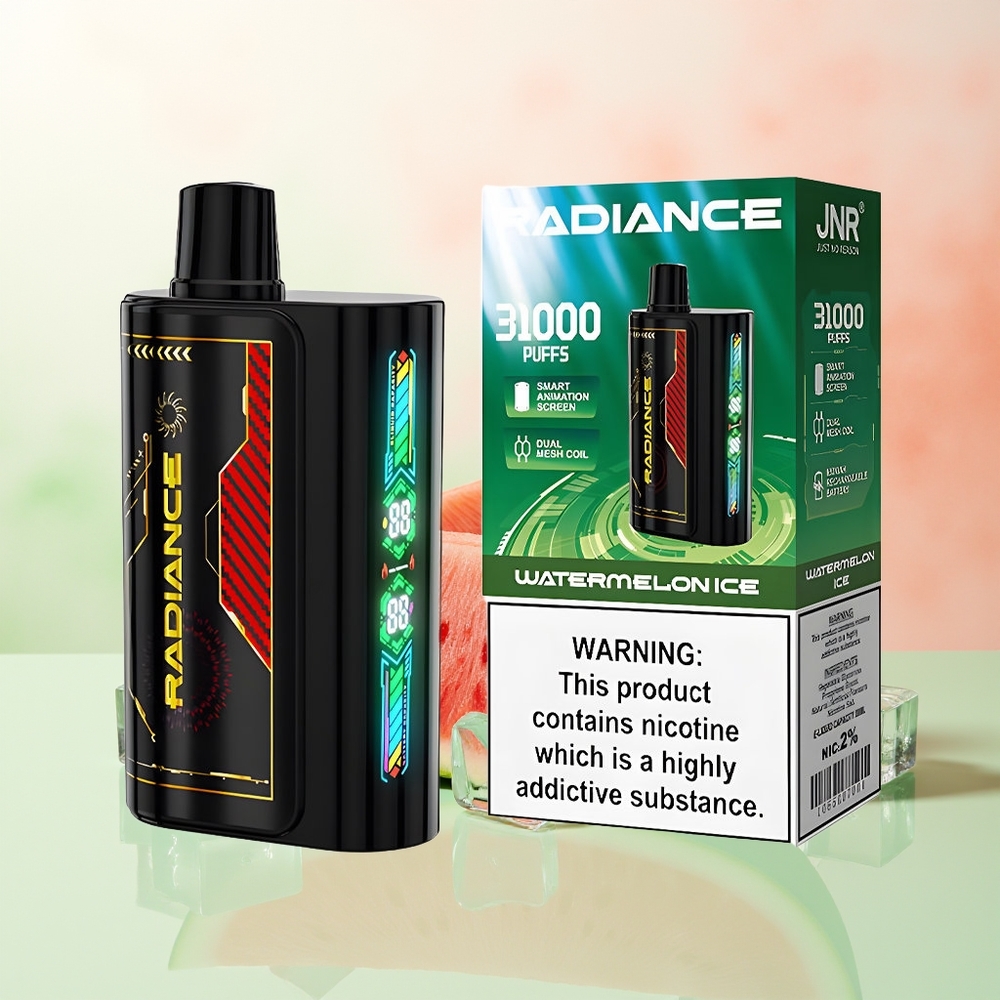 JNR Radiance 31000 Züge Wassermelone Eis Dual Mesh Typ-C 28ml 950mAh 2%