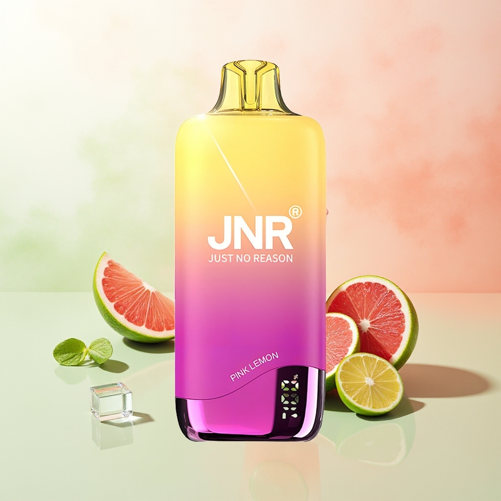 JNR Rainbow 10500 Puffs Zitronenrosa Wegwerf-Vape 600mAh 18ml Meshbohrung USB-C
