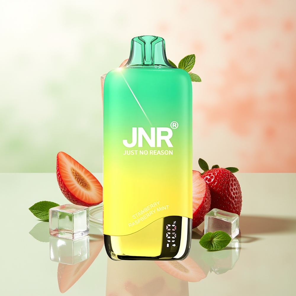 JNR Rainbow 10500 Züge Erdbeer-Pfirsichminze 18ml 0,8ohm Mesh USB-C