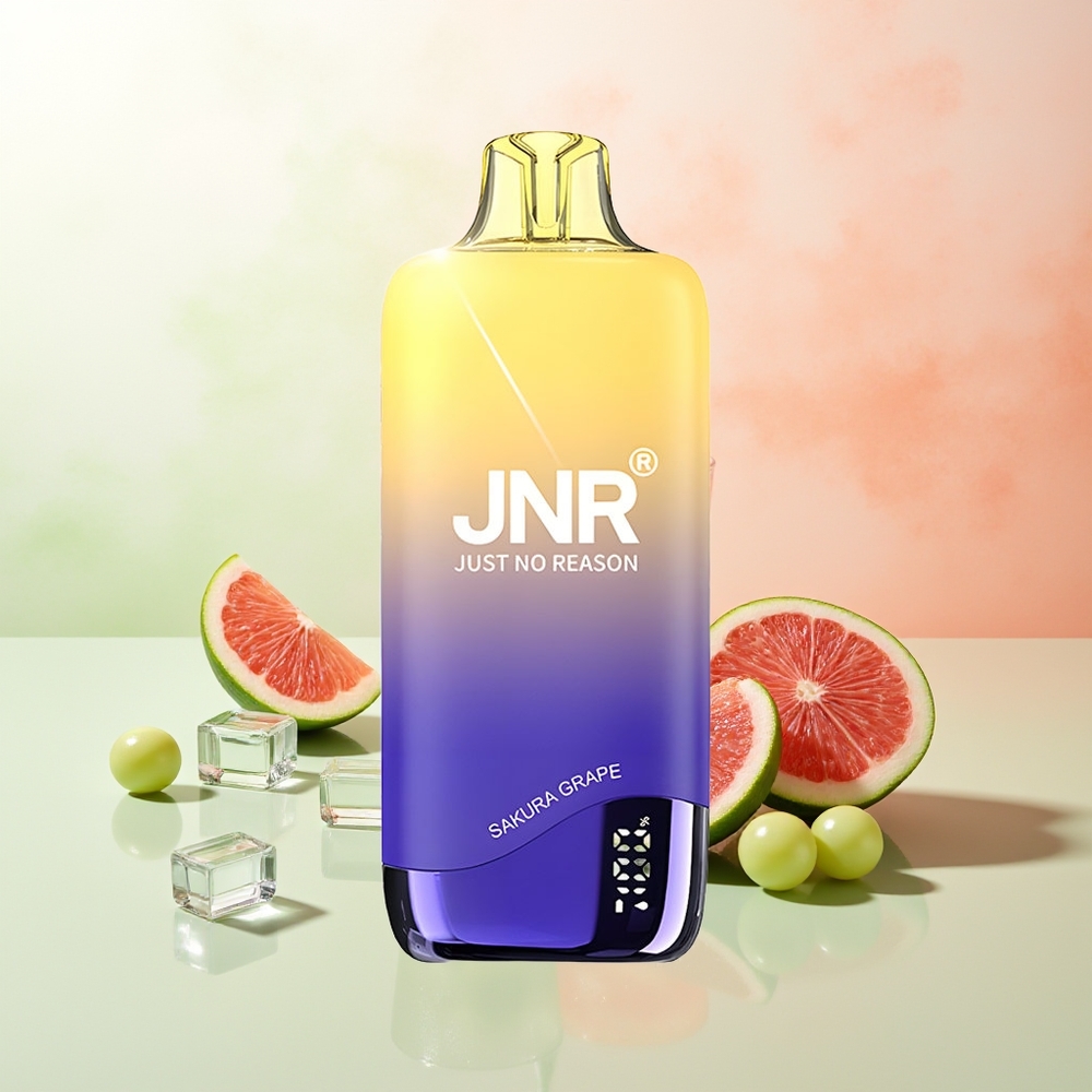 JNR Rainbow 10500 Züge Sakura Traube Einweg-Vape 600mAh 18ml Mesh 0.8ohm USB-C