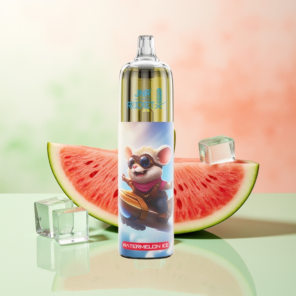 JNR Rocket-X 12400 Züge Wassermelone Eis Verstellbarer Luftstrom RGB Mesh Typ-C Schnellladung