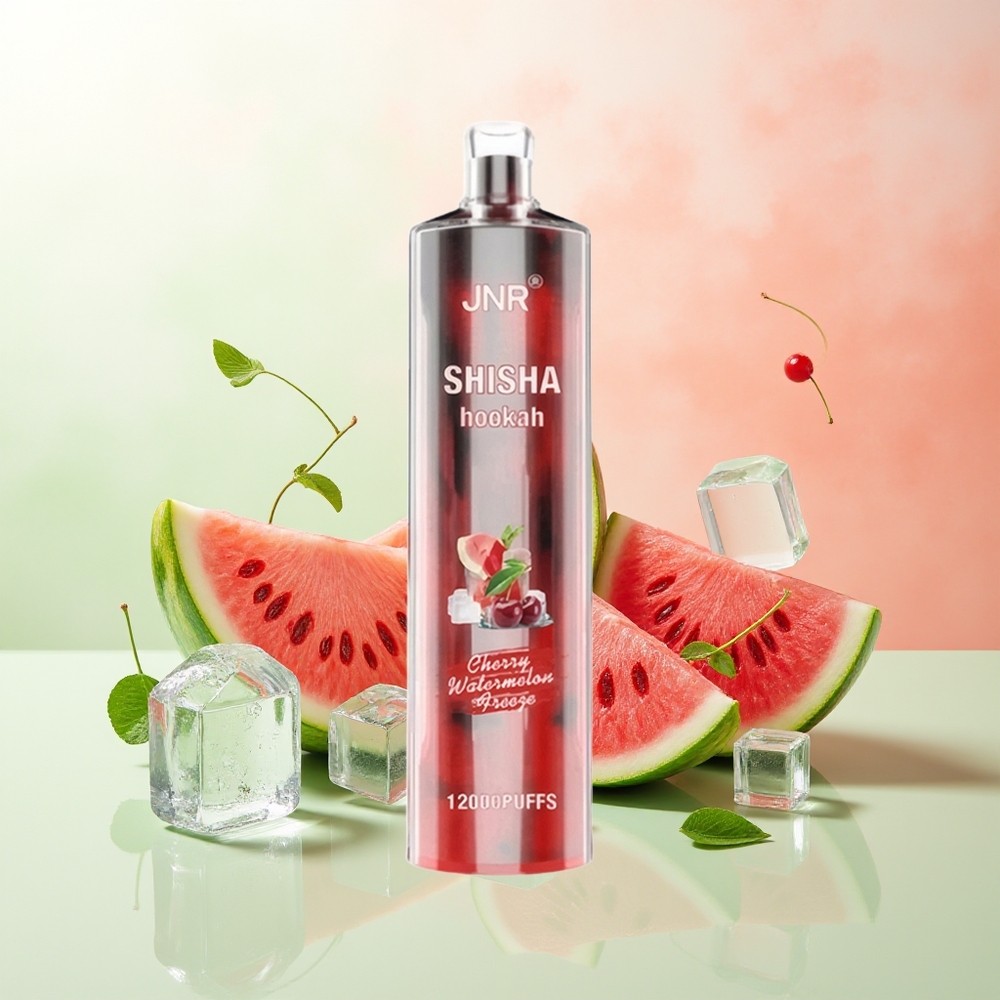 JNR Shisha Hookah 12000 Züge Kirsch-Wassermelonen-Eis Typ-C Schnellladung 750mAh
