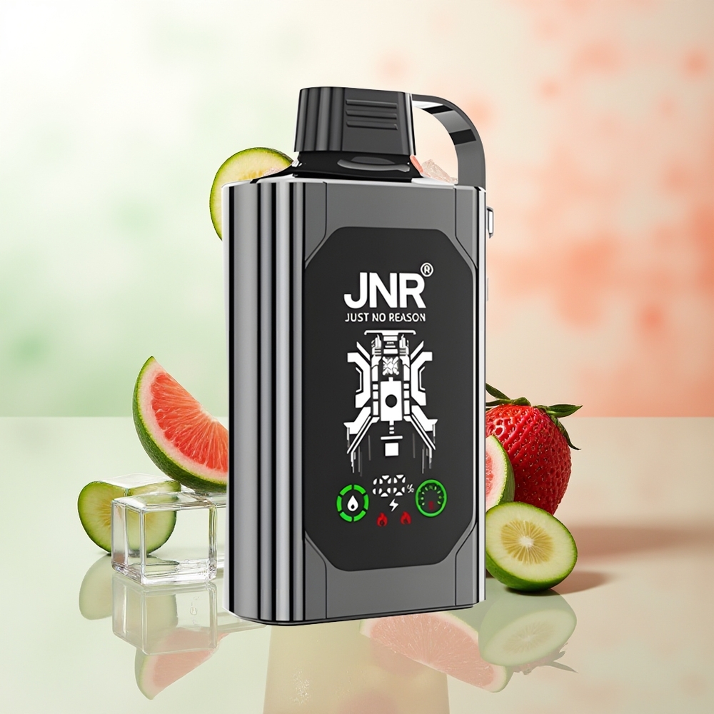 JNR Shisha Hookah Box 20500 Züge Mischbeere Eis HD Display 1000mAh 25ml Dual Mesh Coil & Dual Core Type-C Quick Charge 0% 2% 5%