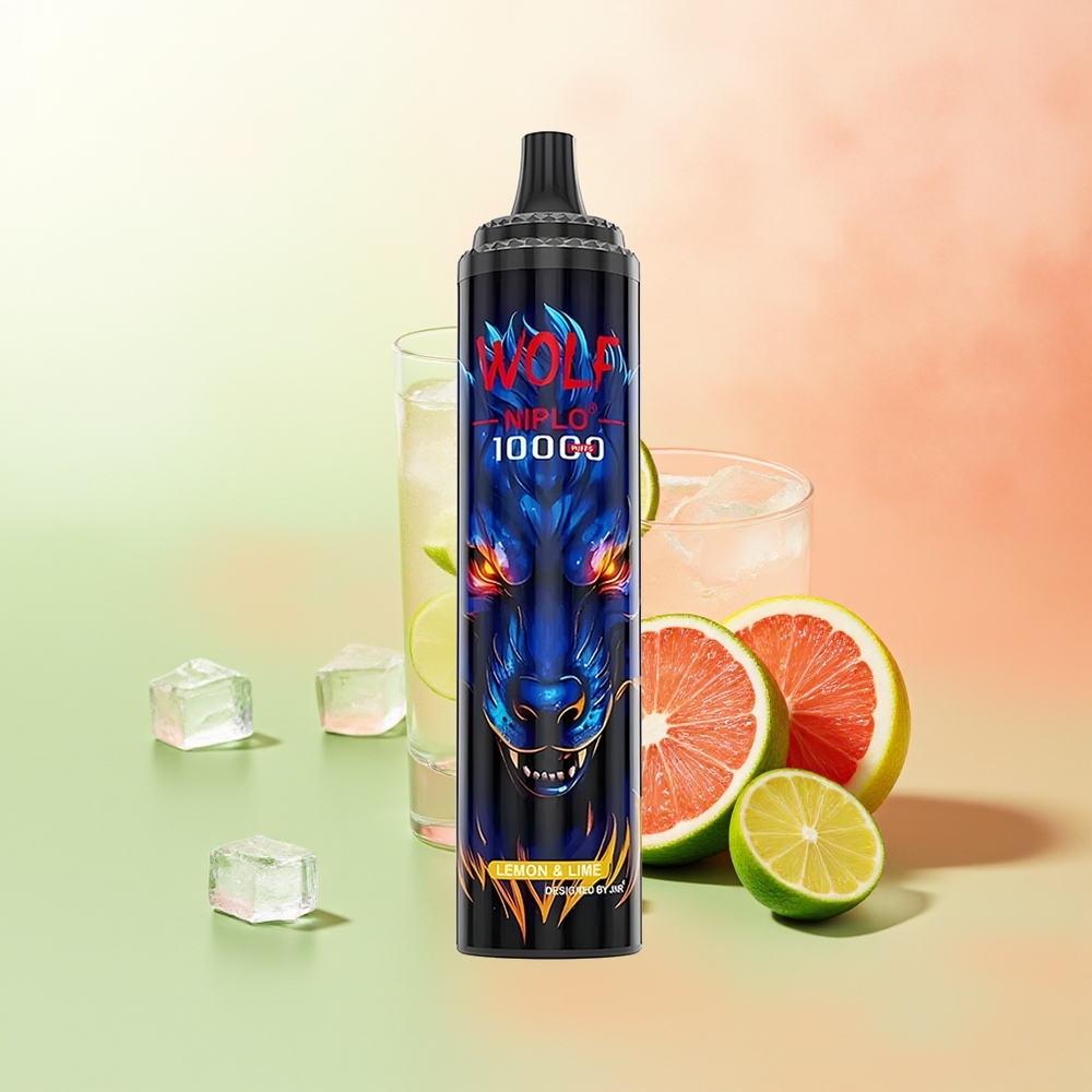JNR Wolf Niplo 10000 Puffs Zitrone & Limette Mesh 1.0 Ohm Typ-C 650mAh 20ml