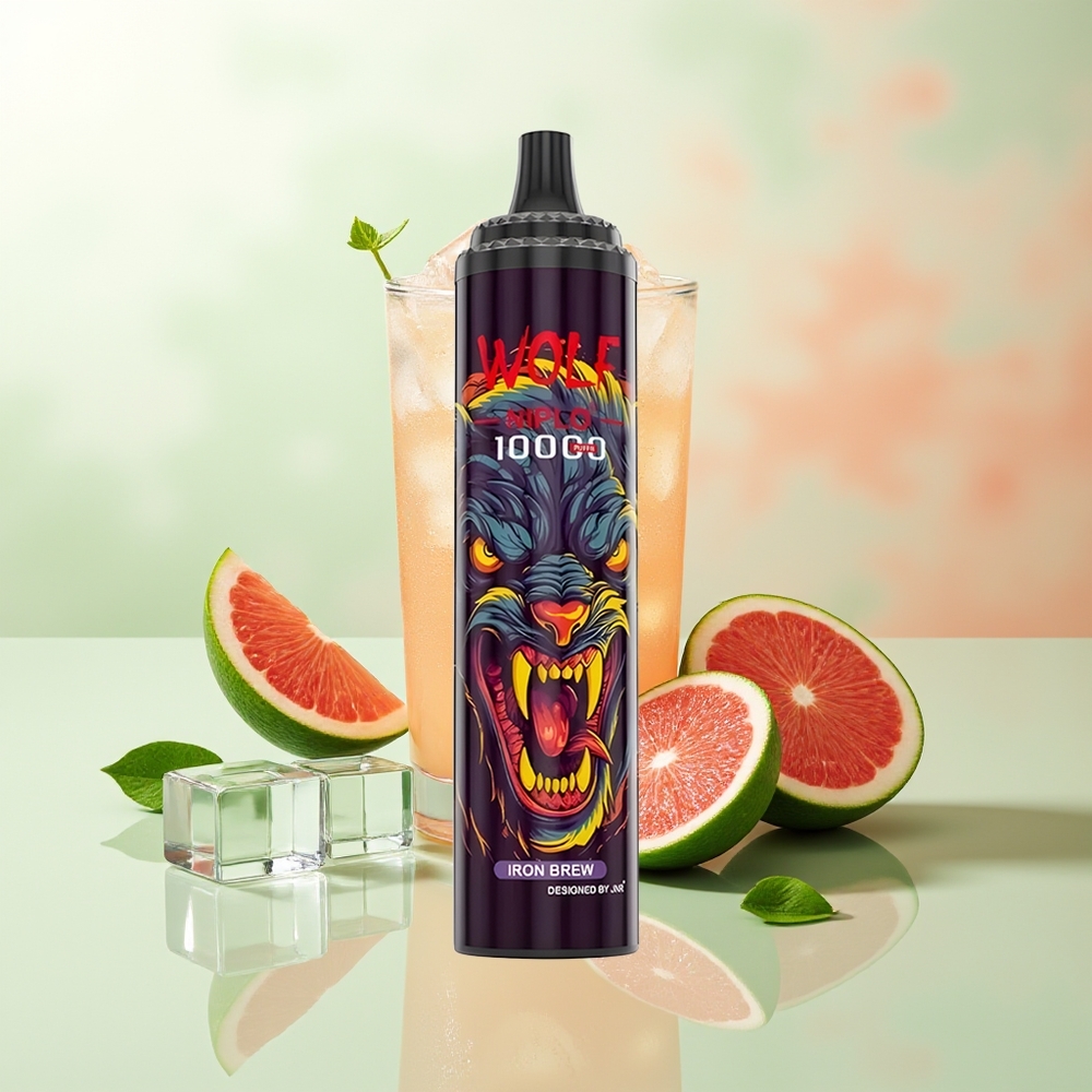 JNR Wolf Niplo 10000 Züge Eisener Brause 1.0 Ohm Mesh 650mAh 20ml Typ-C