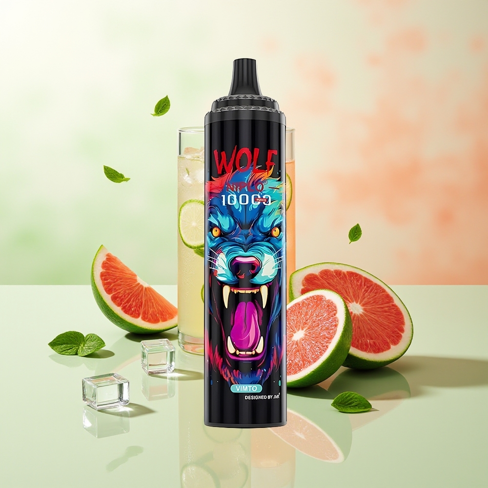 JNR Wolf Niplo 10000 Züge Vimto Mesh 1.0 Ohm Typ-C Schnellladung