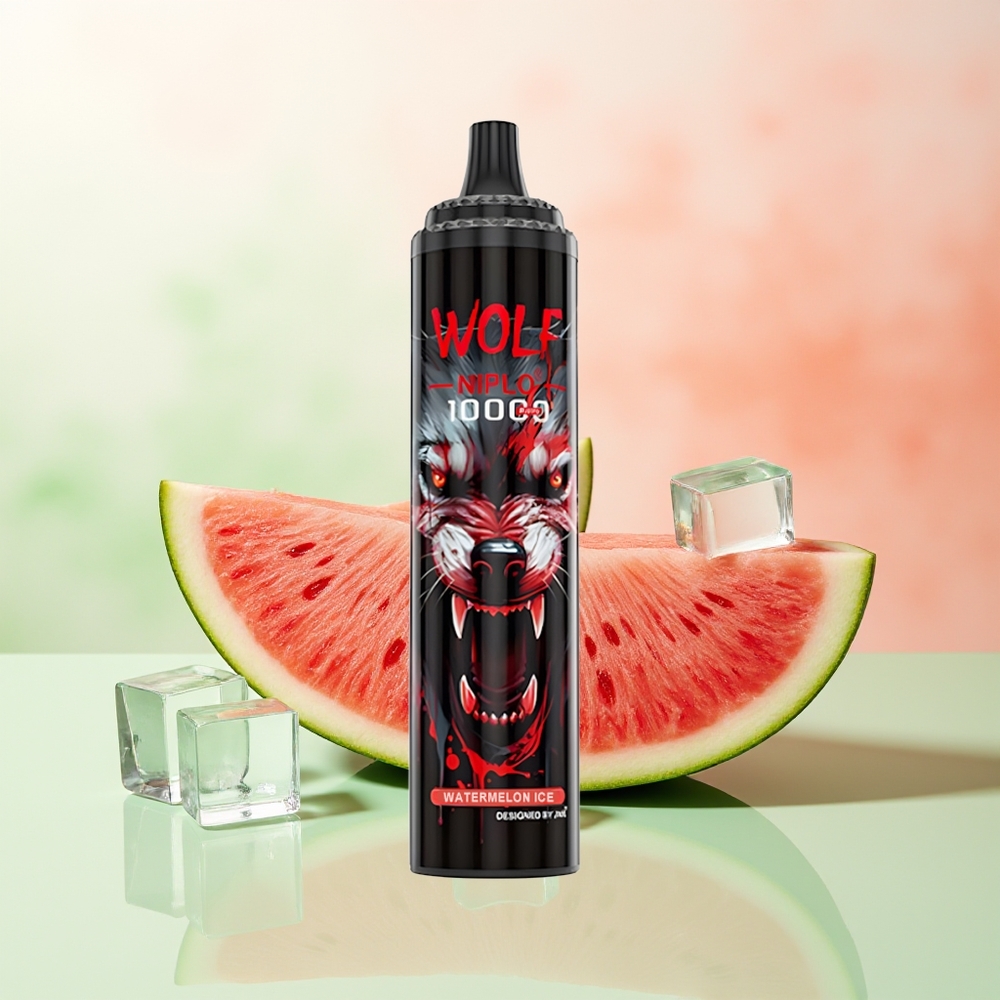 JNR Wolf Niplo 10000 Züge Wassermelone Eis Mesh 1.0 Ohm 650mAh 20ml Typ-C