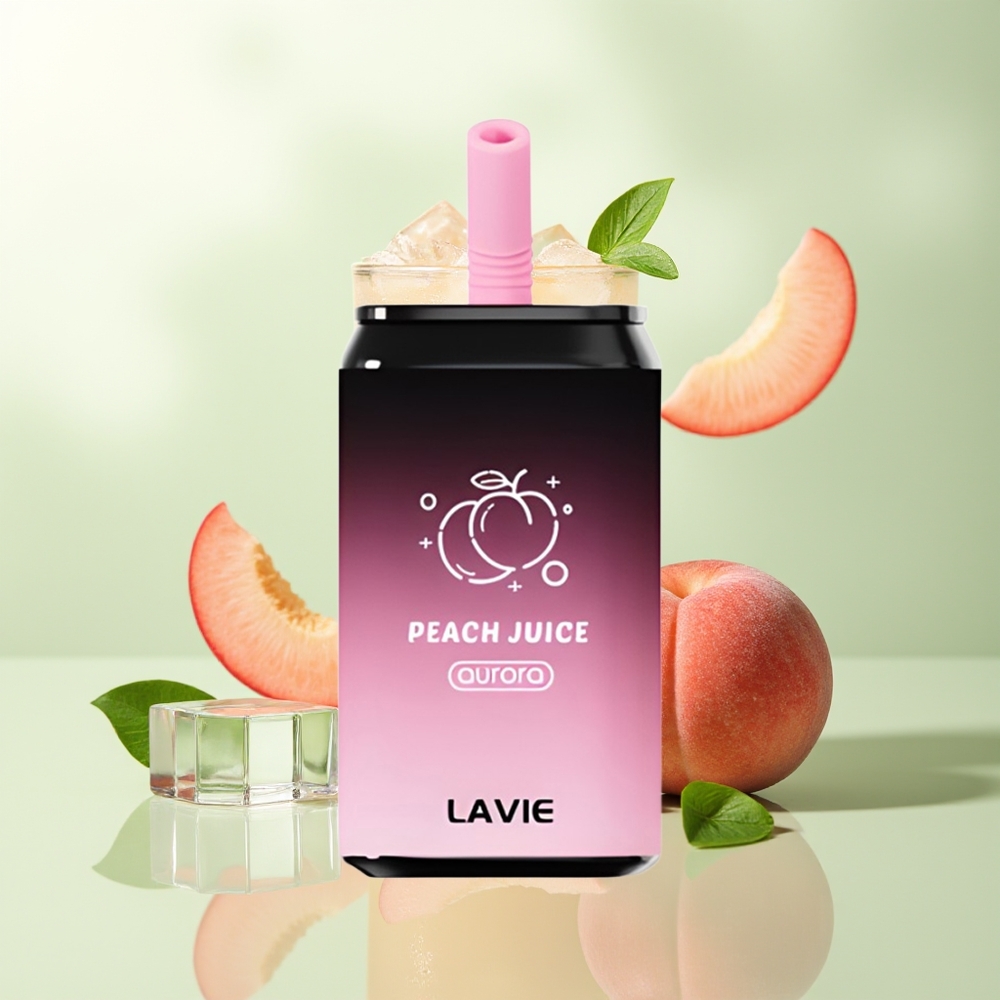 LAVIE Aurora 11000 Züge Pfirsichsaft Typ C Wiederaufladbar 22ML 650mAh