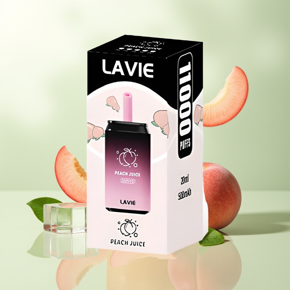 LAVIE Aurora 11000 Züge Pfirsichsaft Typ C Wiederaufladbar 22ML 650mAh