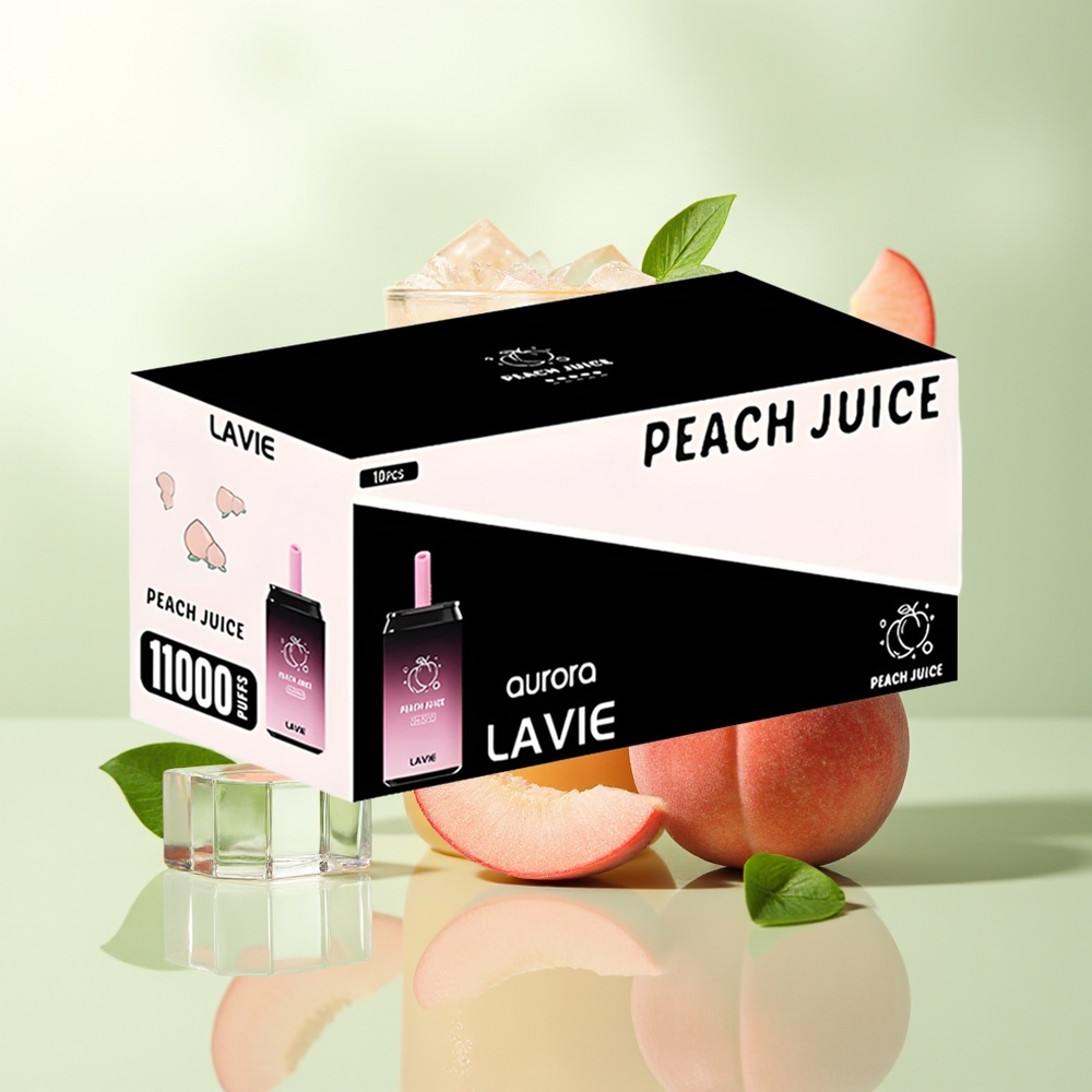 LAVIE Aurora 11000 Züge Pfirsichsaft Typ C Wiederaufladbar 22ML 650mAh