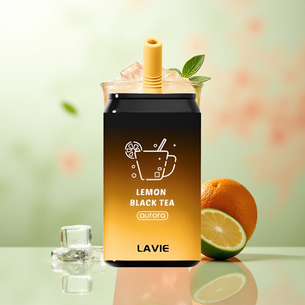 LAVIE Aurora 11000 Züge Zitrone Schwarzer Tee Typ C Aufladbar 22ML 650mAh