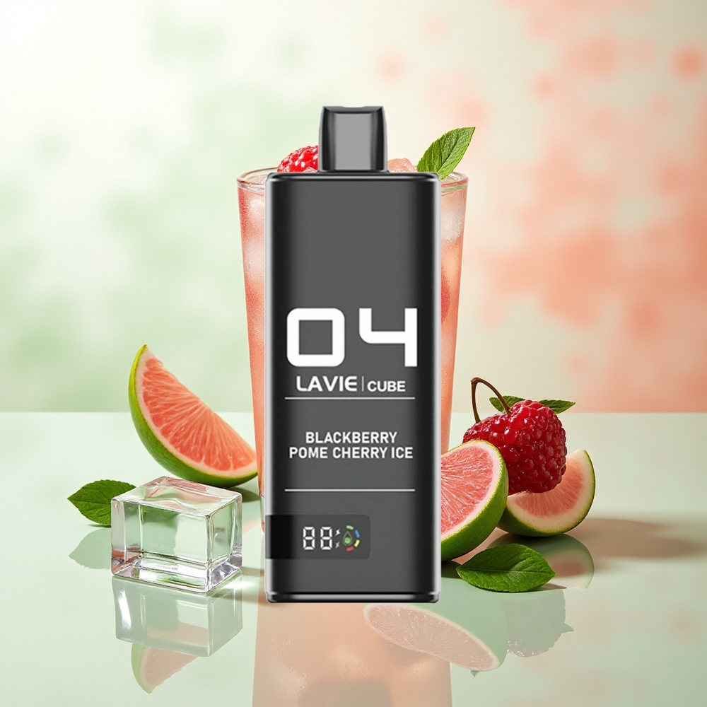 LAVIE Cube 20000 Züge Brombeere Granatapfel Kirsch Eis Typ C 600mAh