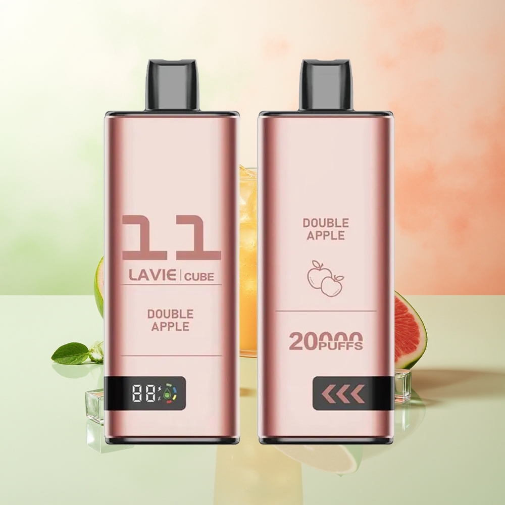 LAVIE Cube 20000 Züge Doppelapfel Einweg-Vape 28ML 600mAh Typ C