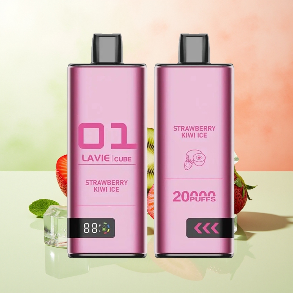 LAVIE Cube 20000 Züge Einweg-Vape Erdbeer-Kiwi-Eis 28ML Typ C