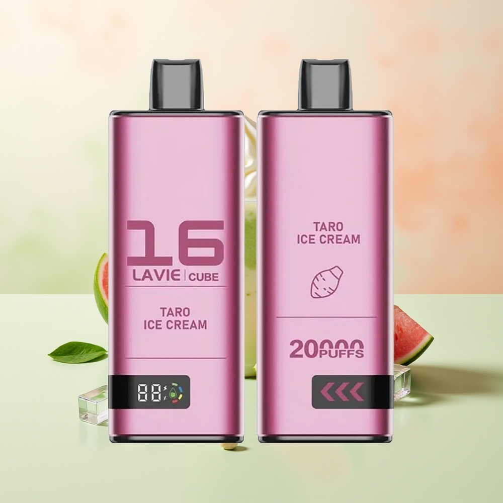 LAVIE Cube 20000 Züge Taro-Eis Einweg-Vape 28ML Typ C 600mAh