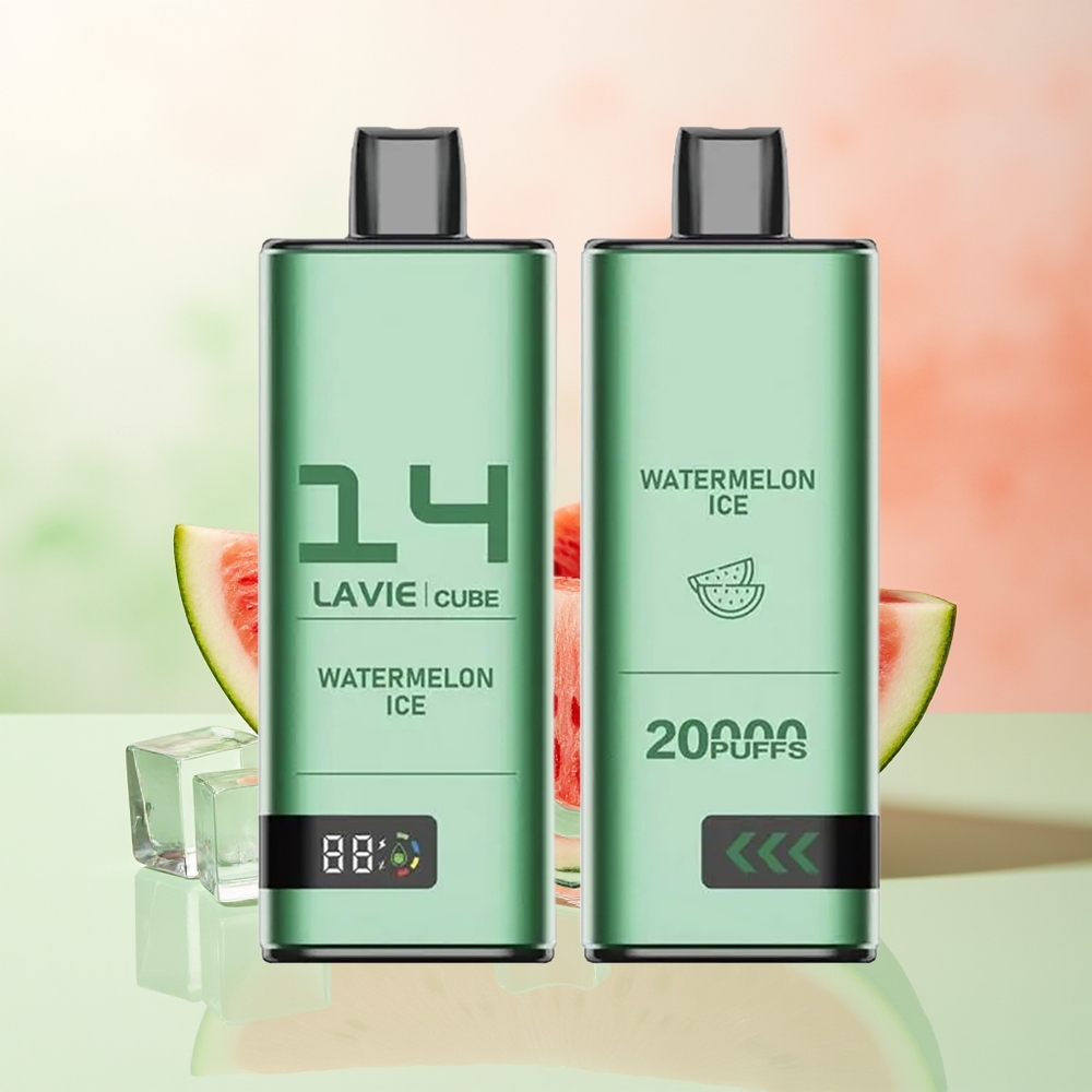 LAVIE Cube 20000 Züge Wassermelone Eis Einweg-Vape Typ C 600mAh 28ML