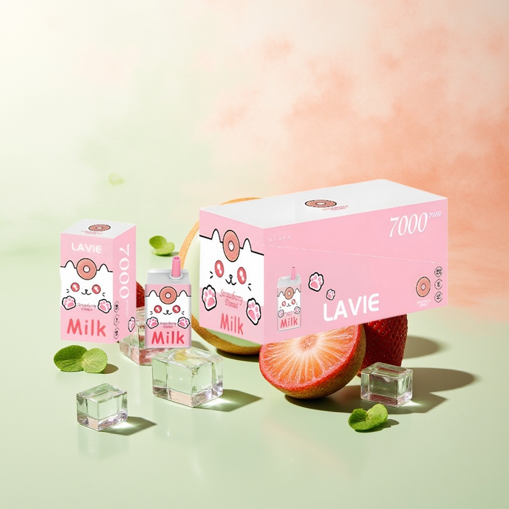LAVIE Milk 7000 Züge Erdbeer-Donut Typ C Wiederaufladbar 16ML