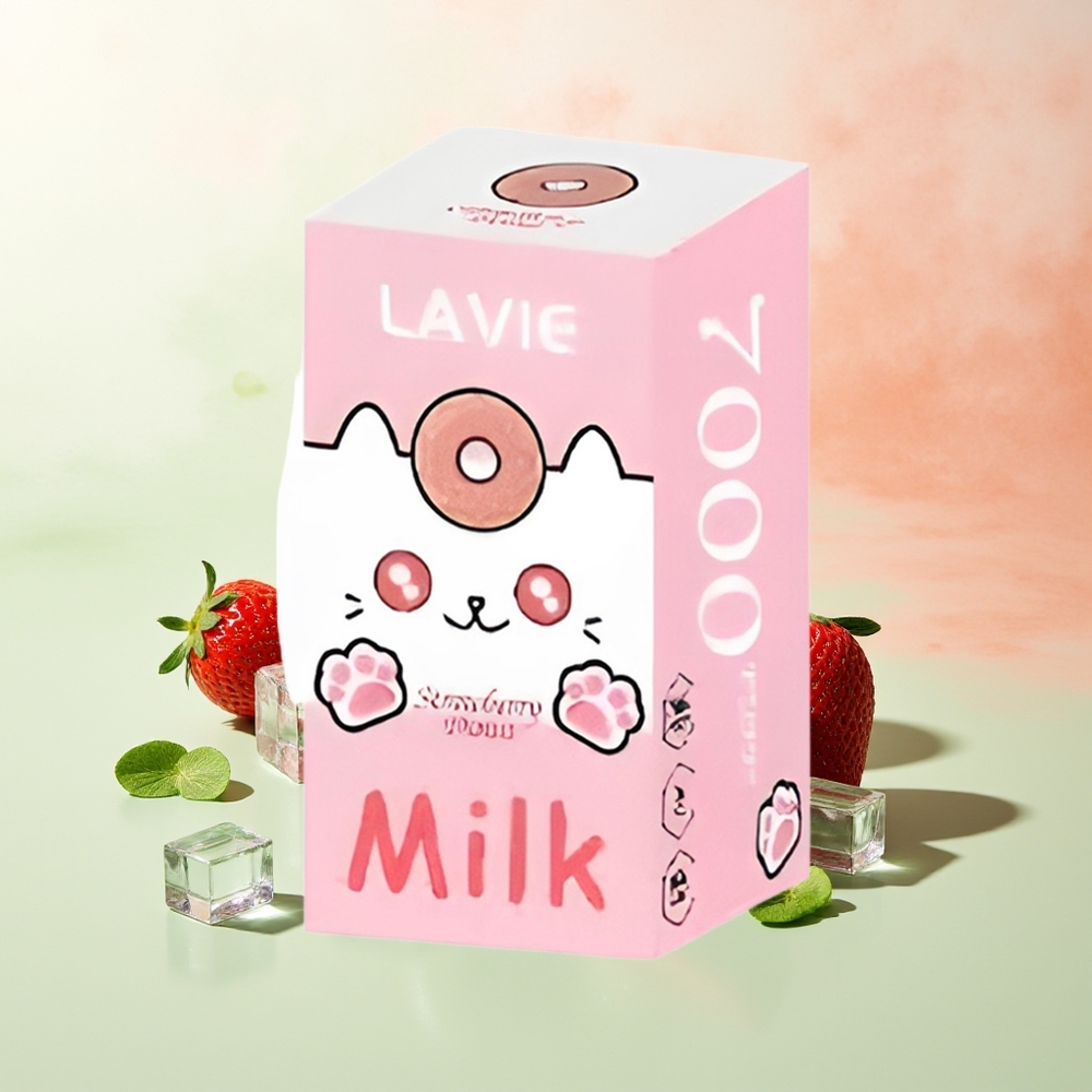LAVIE Milk 7000 Züge Erdbeer-Donut Typ C Wiederaufladbar 16ML