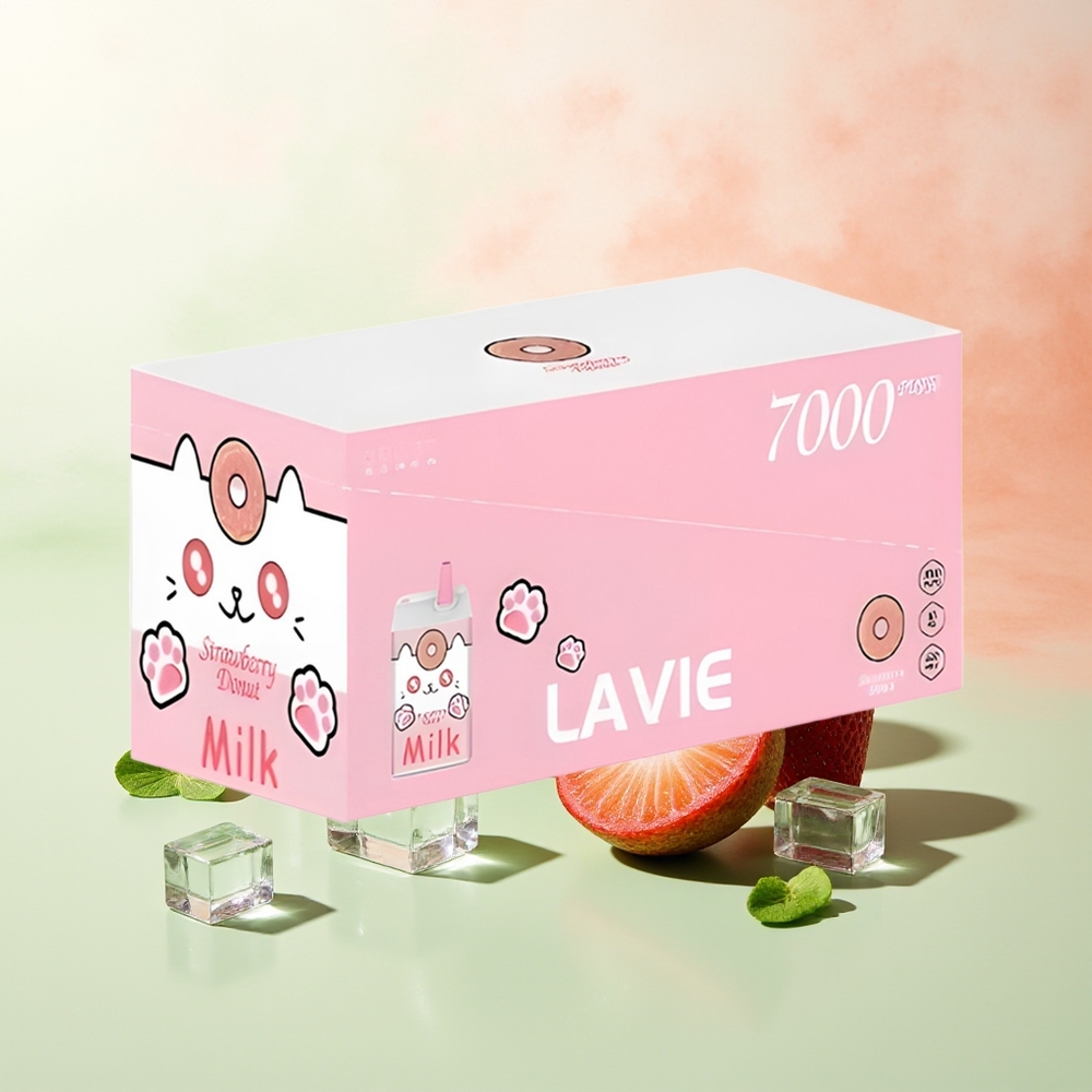 LAVIE Milk 7000 Züge Erdbeer-Donut Typ C Wiederaufladbar 16ML