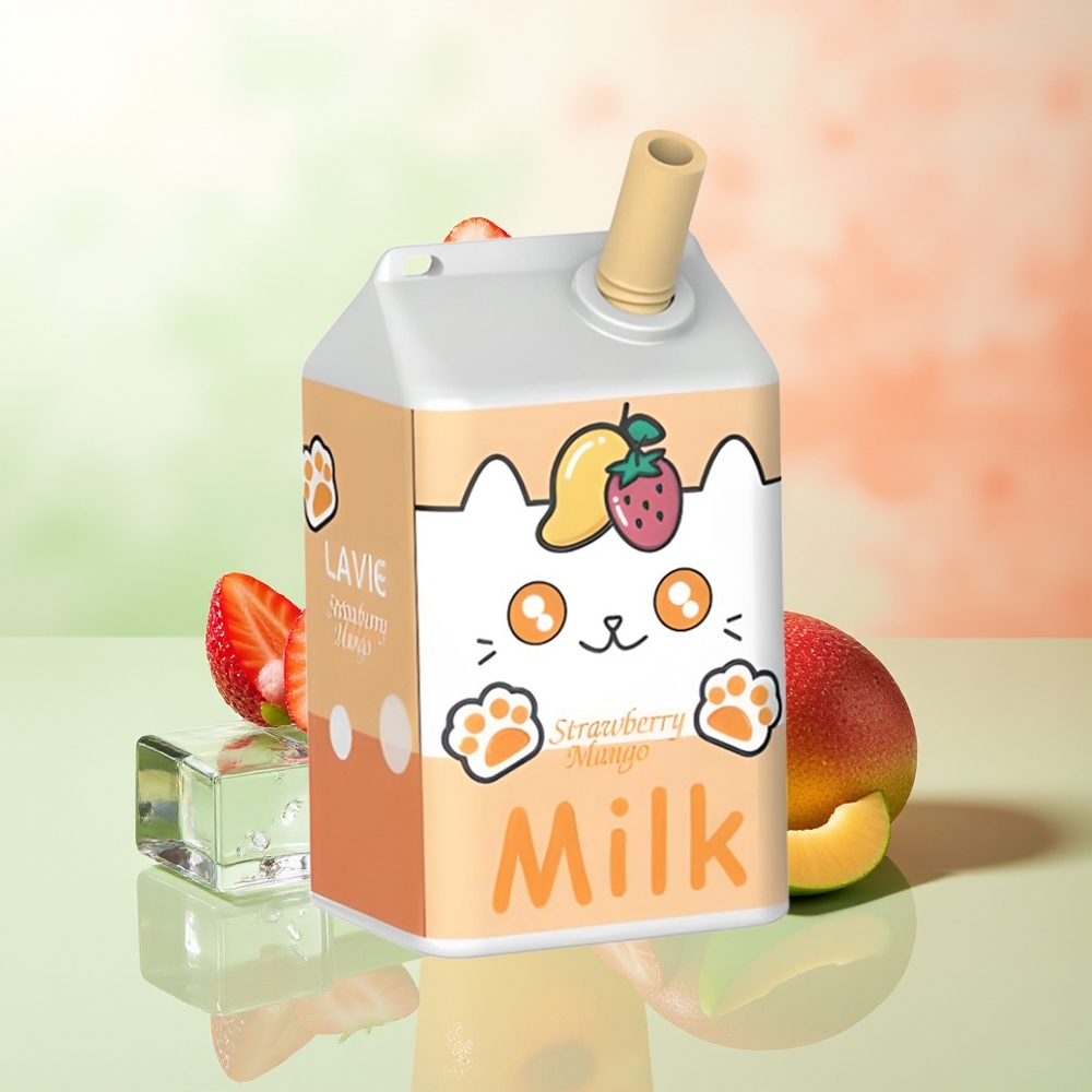 LAVIE Milk 7000 Züge Erdbeer-Mango Typ C Wiederaufladbar 16ML