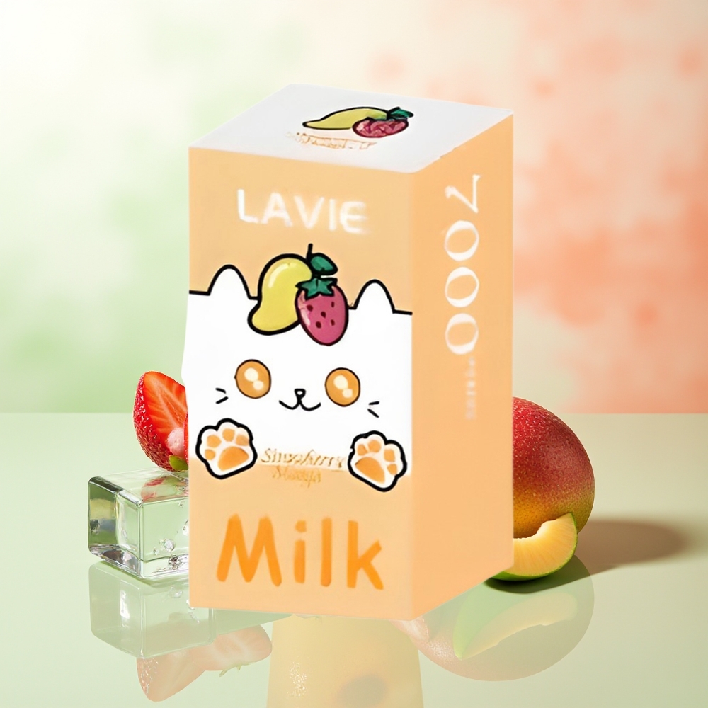 LAVIE Milk 7000 Züge Erdbeer-Mango Typ C Wiederaufladbar 16ML