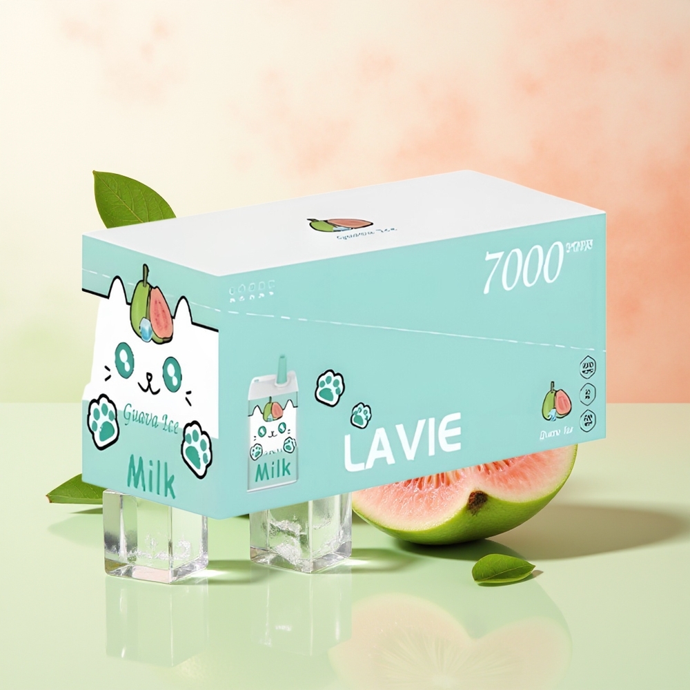 LAVIE Milk 7000 Züge Guava Eis Typ C Wiederaufladbar 16ML