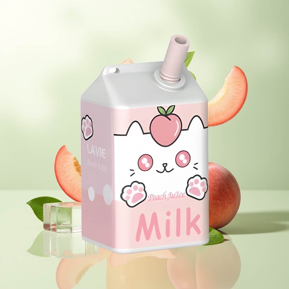 LAVIE Milk 7000 Züge Pfirsichsaft Typ C Wiederaufladbar 16ML