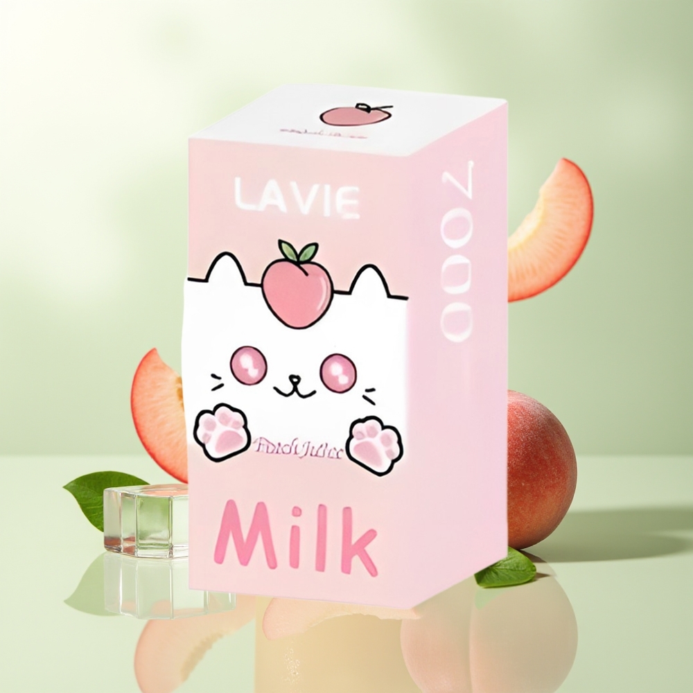 LAVIE Milk 7000 Züge Pfirsichsaft Typ C Wiederaufladbar 16ML